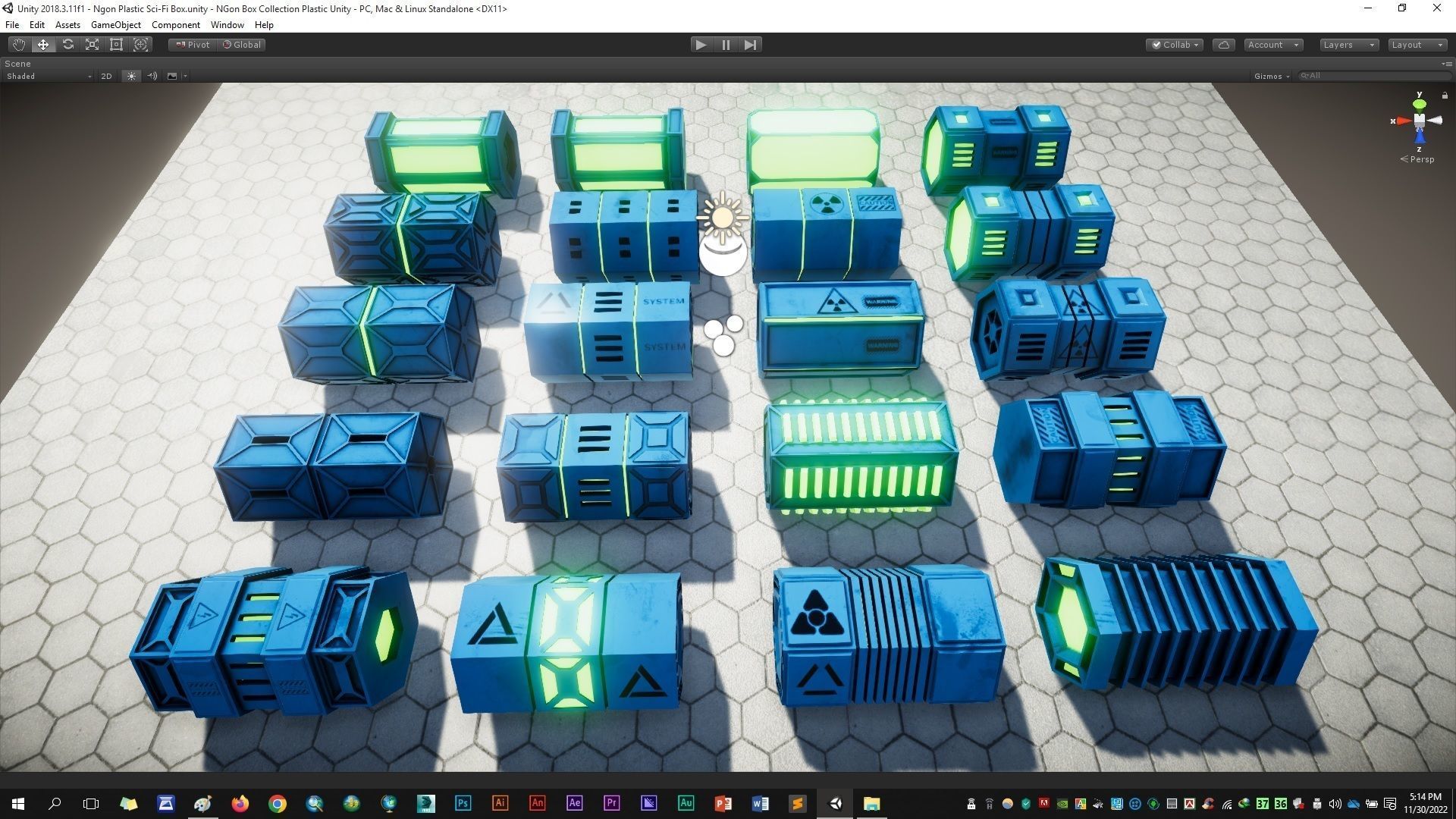 NGon Box Collection Plastic Low-poly 3D model_15