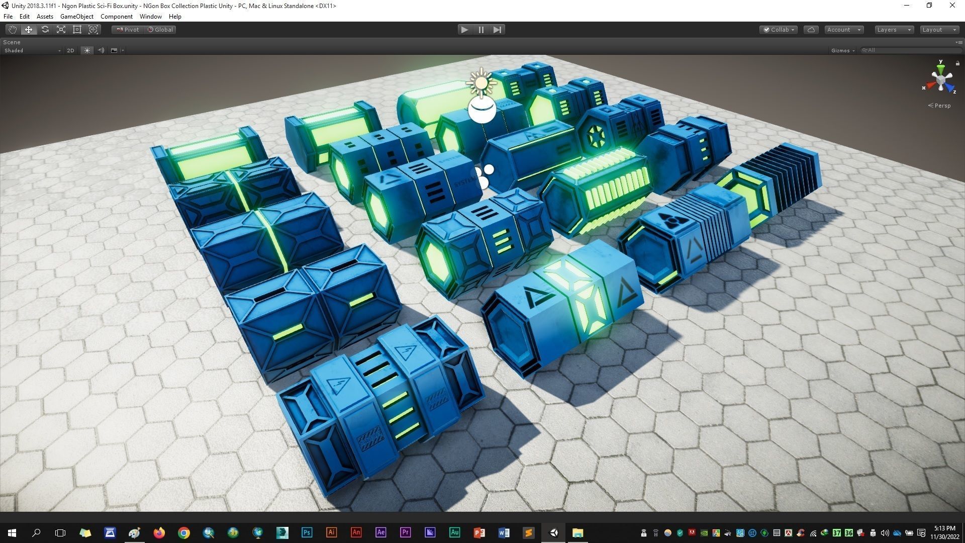 NGon Box Collection Plastic Low-poly 3D model_14