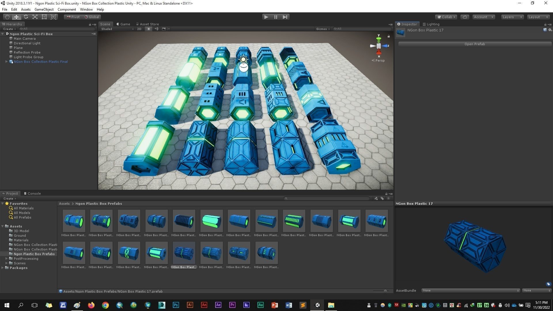 NGon Box Collection Plastic Low-poly 3D model_12