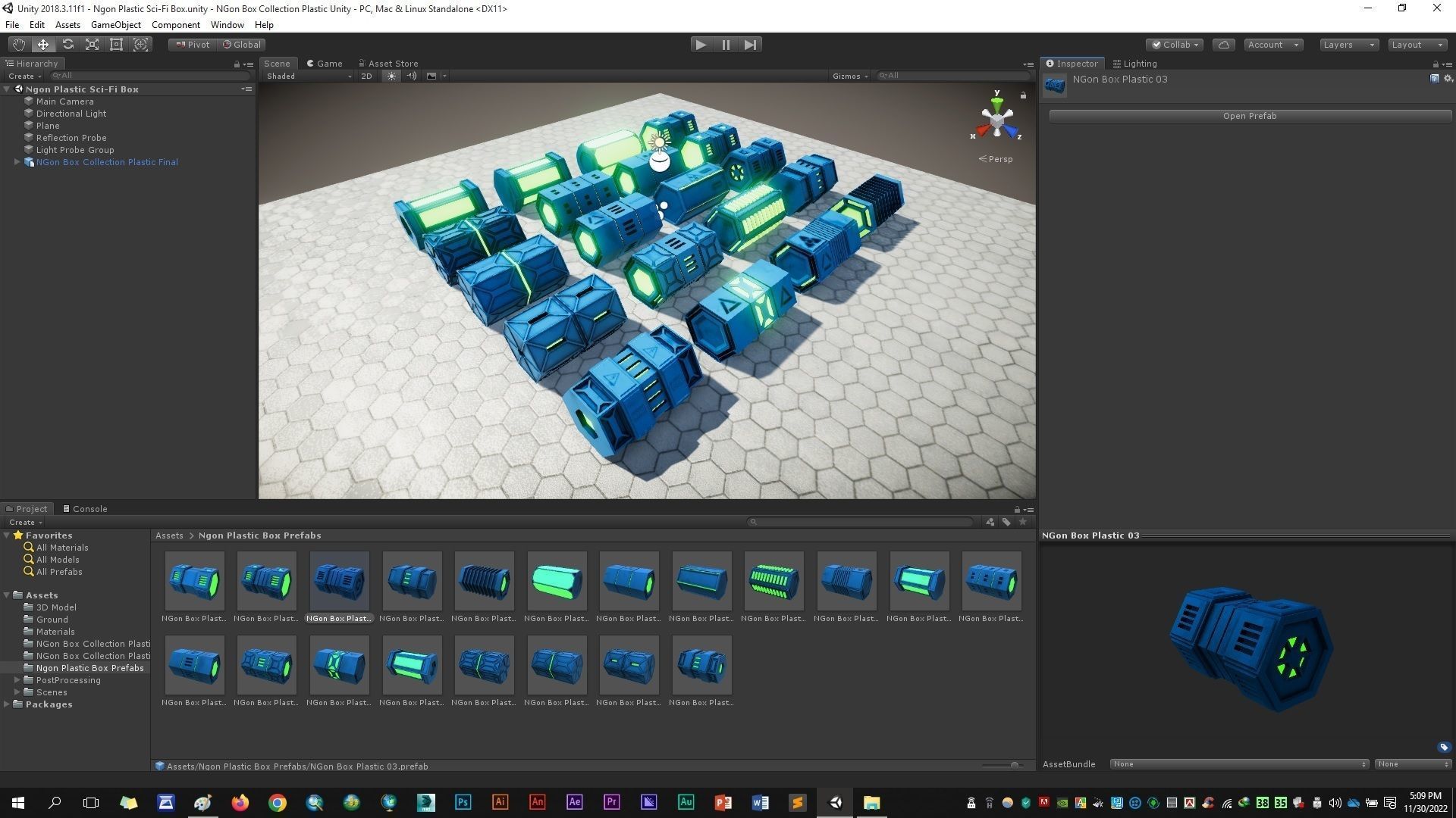 NGon Box Collection Plastic Low-poly 3D model_10