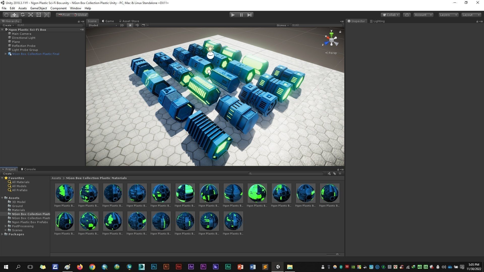 NGon Box Collection Plastic Low-poly 3D model_7