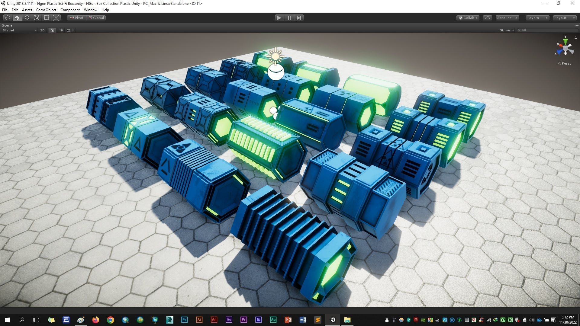 NGon Box Collection Plastic Low-poly 3D model_13