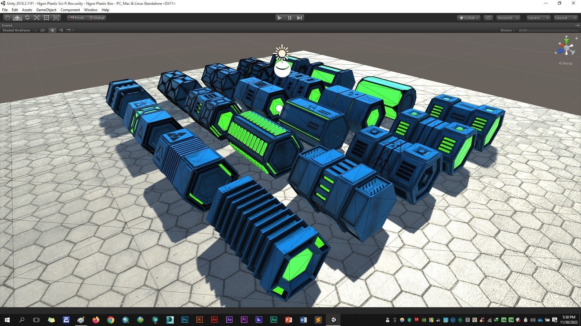 NGon Box Collection Plastic Low-poly 3D model_18