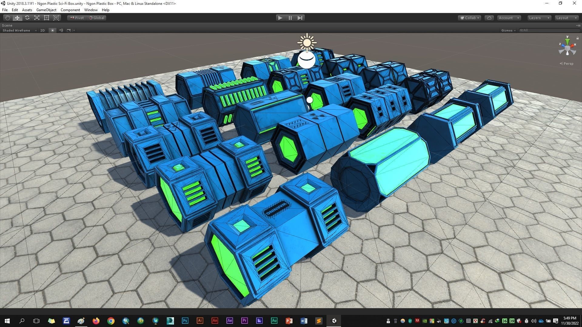 NGon Box Collection Plastic Low-poly 3D model_17