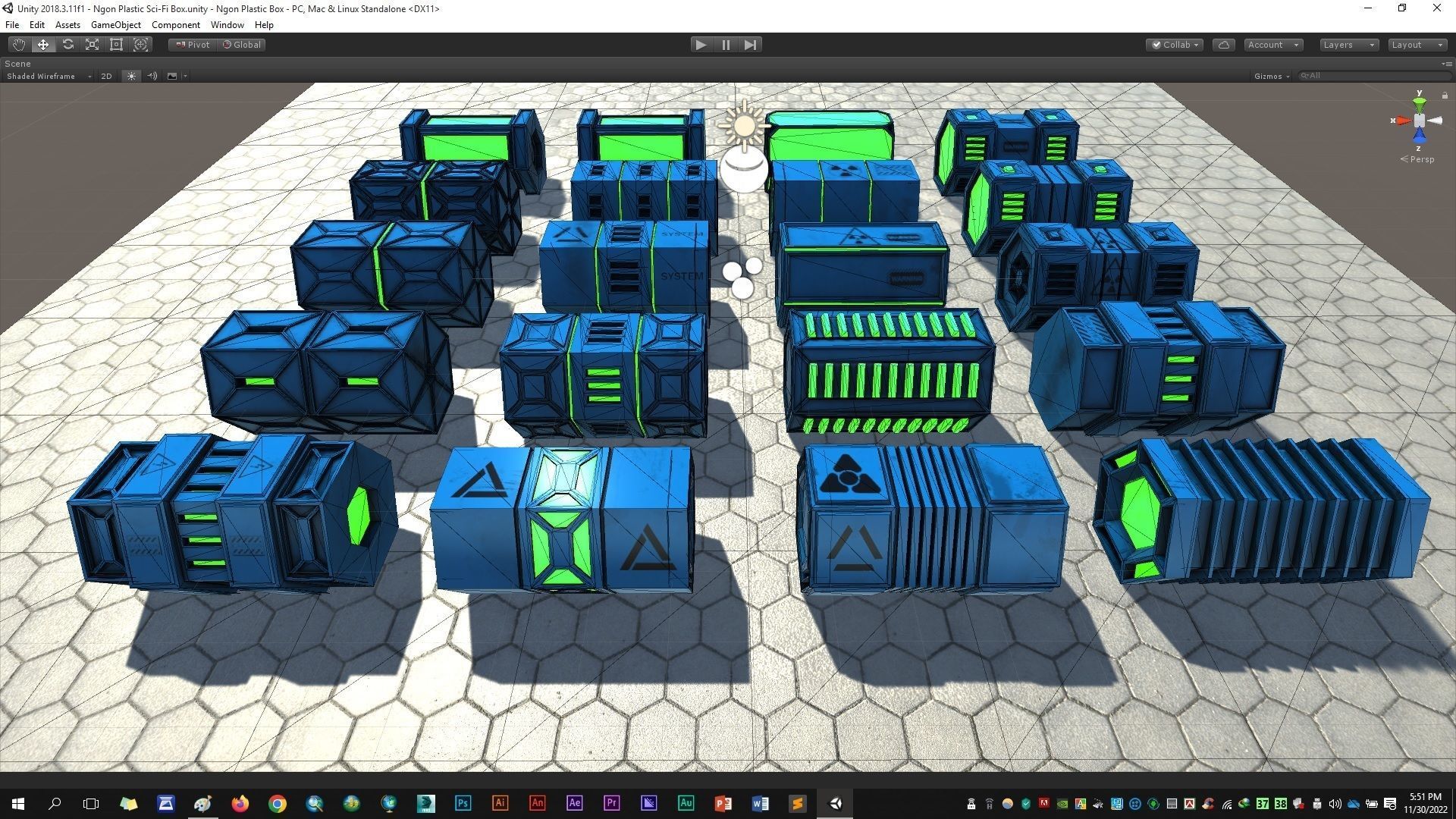 NGon Box Collection Plastic Low-poly 3D model_19