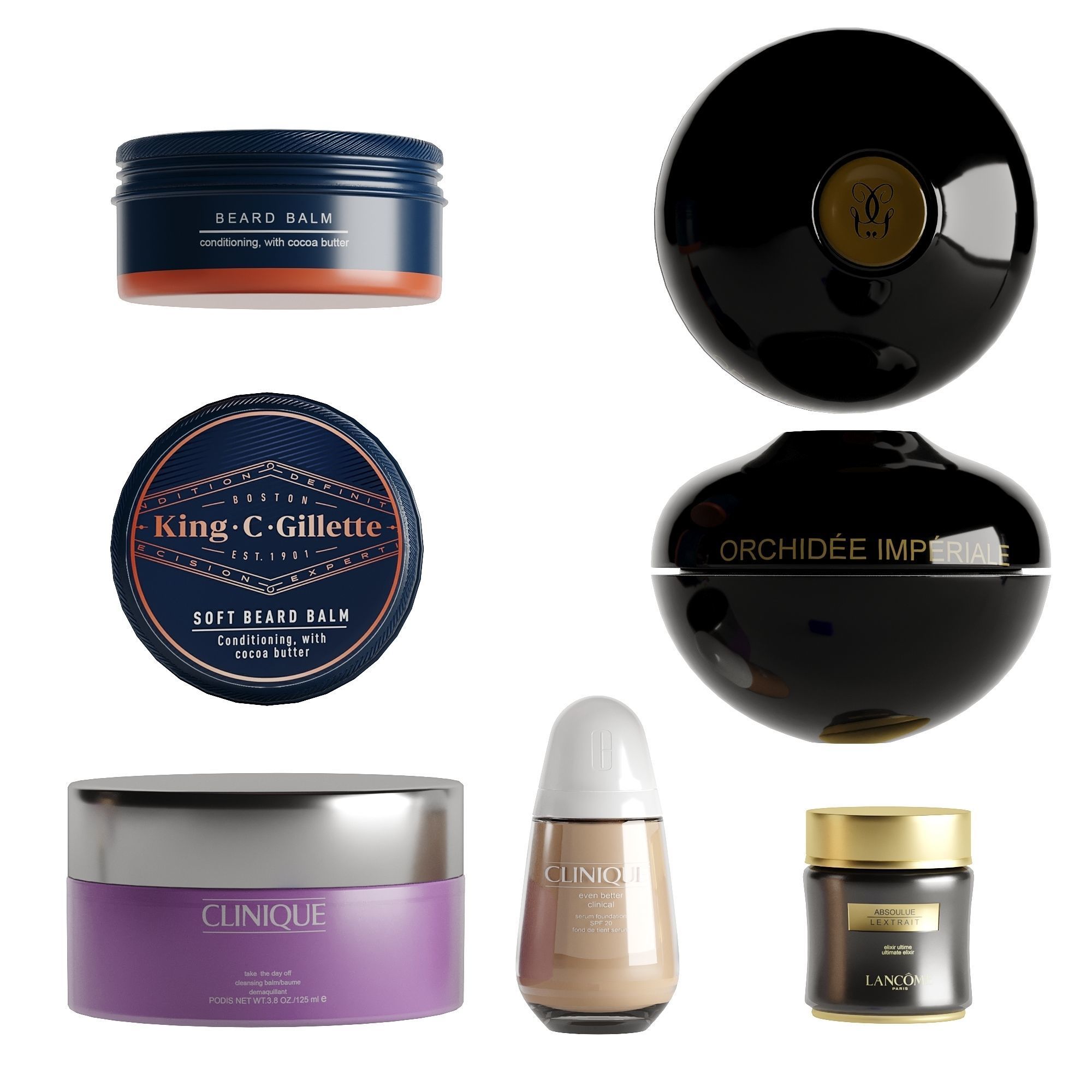 Bathroom accessories  32 Cosmetic toiletries 3D model_1