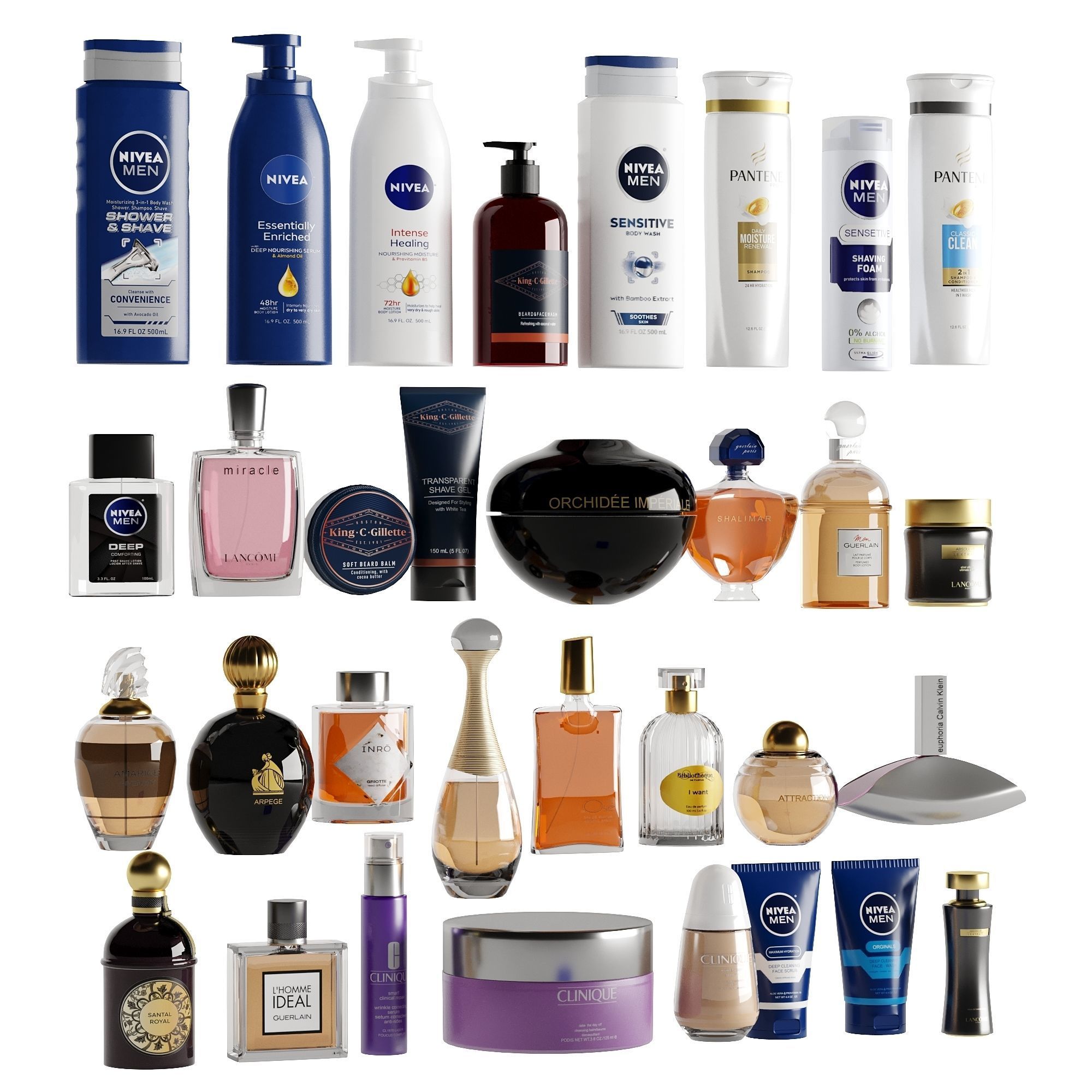 Bathroom accessories  32 Cosmetic toiletries 3D model_3