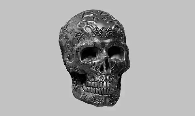 skull art design a02
