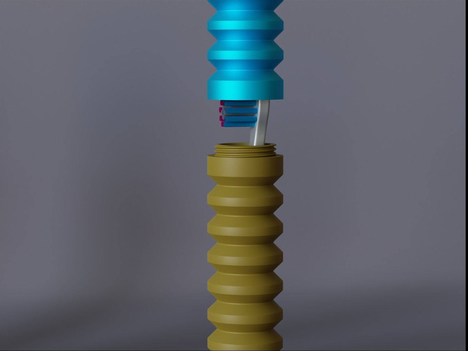 Travel Tooth brush Case 08 3D print model_8