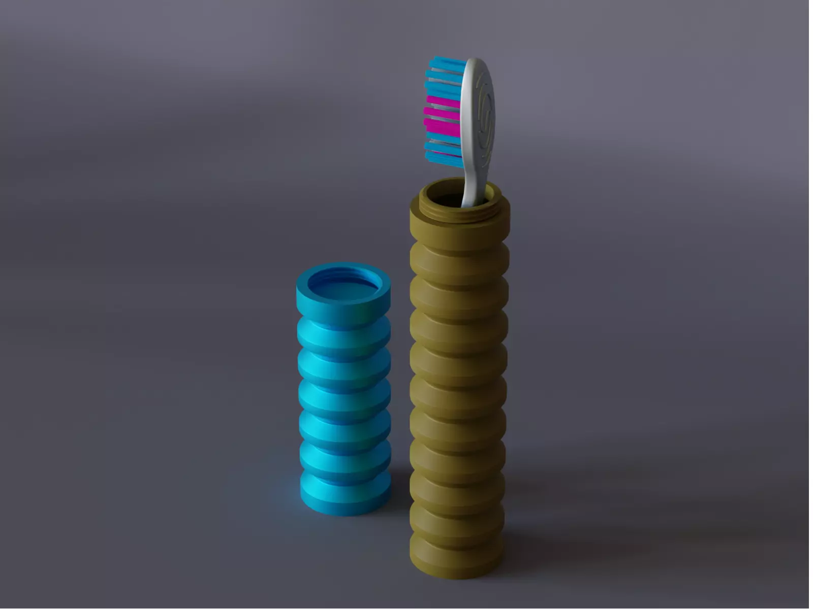 Travel Tooth brush Case 08 3D print model_0