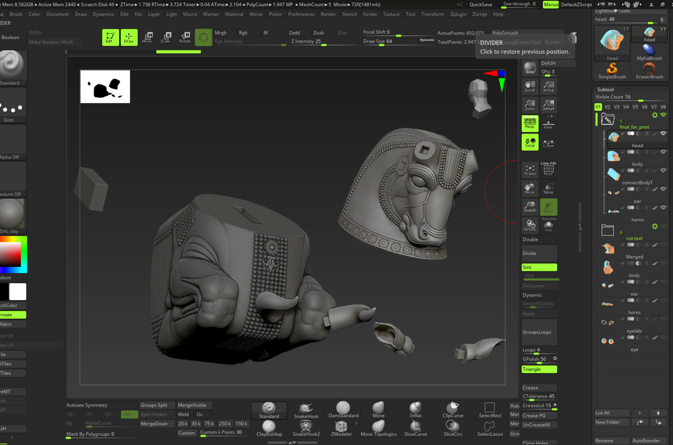 Mesopotamia Persepolis Sacred Bull Sculpture 3D print model_21