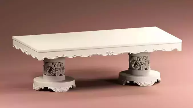 Classic Table 3d model  3D model