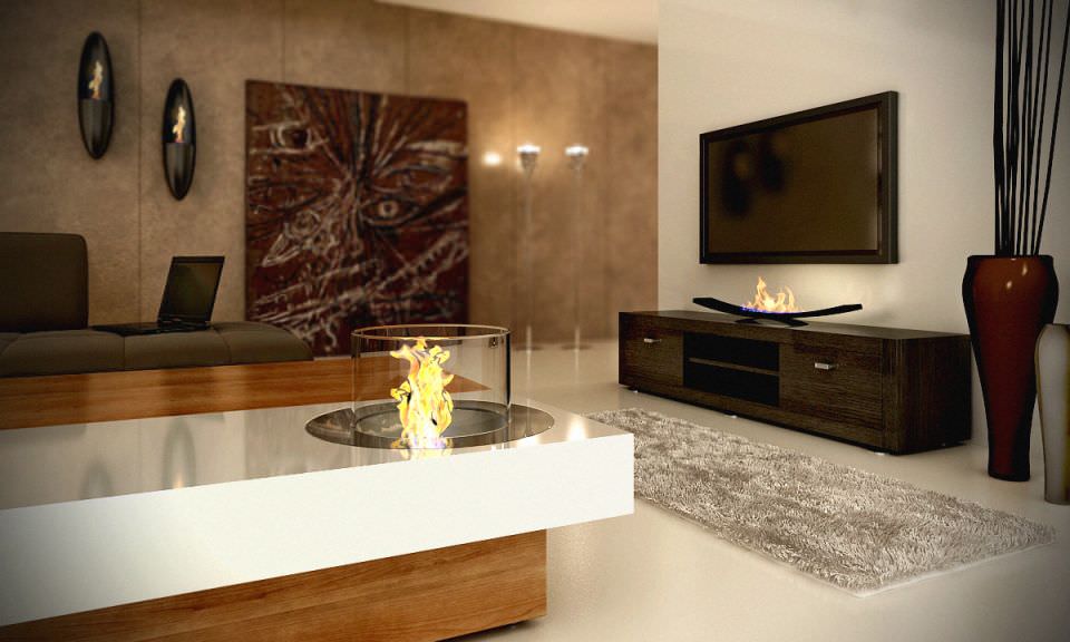 Realistic Fireplaces Collection types of 3D model_1