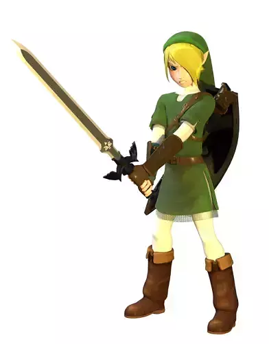 Link Character Model Ref Link The Hero free 3D model rigged | CGTrader