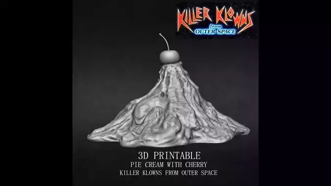 3D PRINTABLE PIE CREAM CHERRY KILLER KLOWNS FROM OUTER SPACE 3D print model