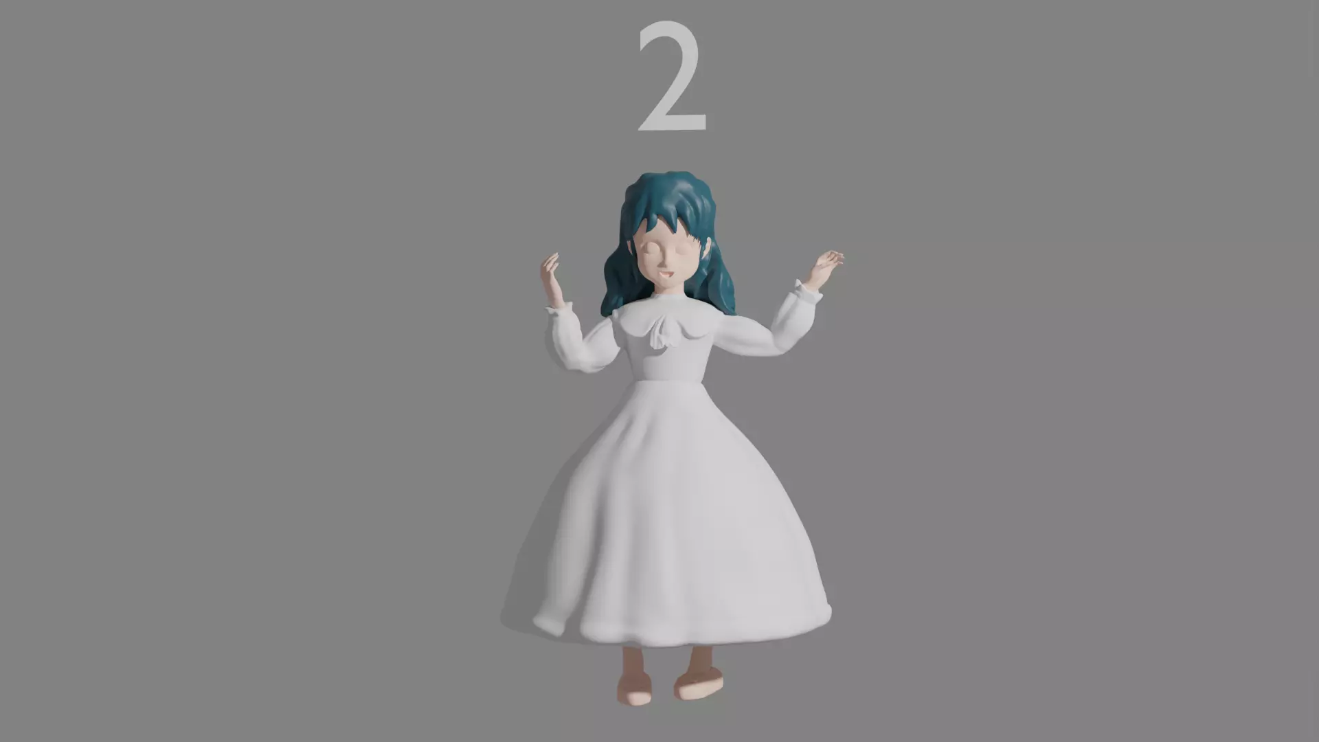 little princess Sara 3D print model