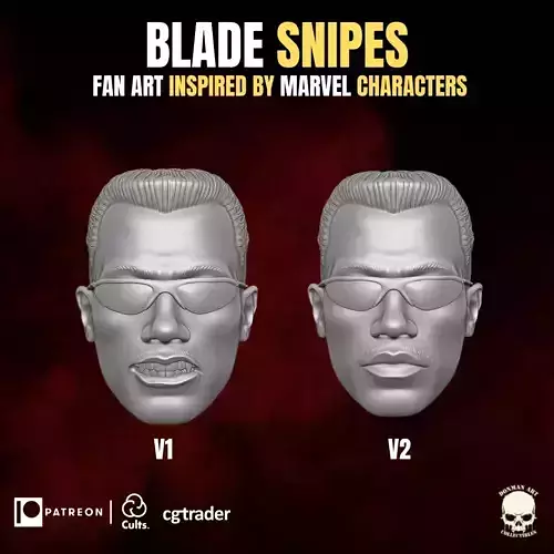 Blade Snipes fan art head for action figures