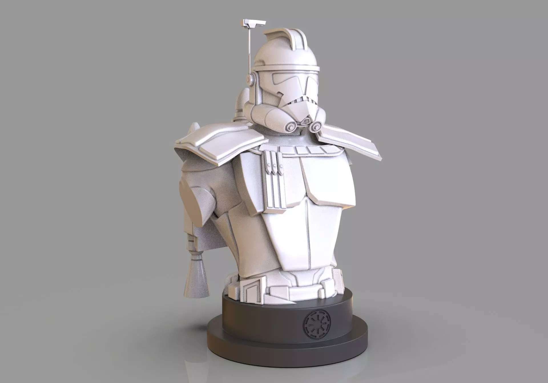 Clone Trooper Captain Rex Bust 3D print model