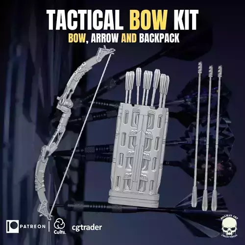 Tactical Bow Kit for action figures 3D print model