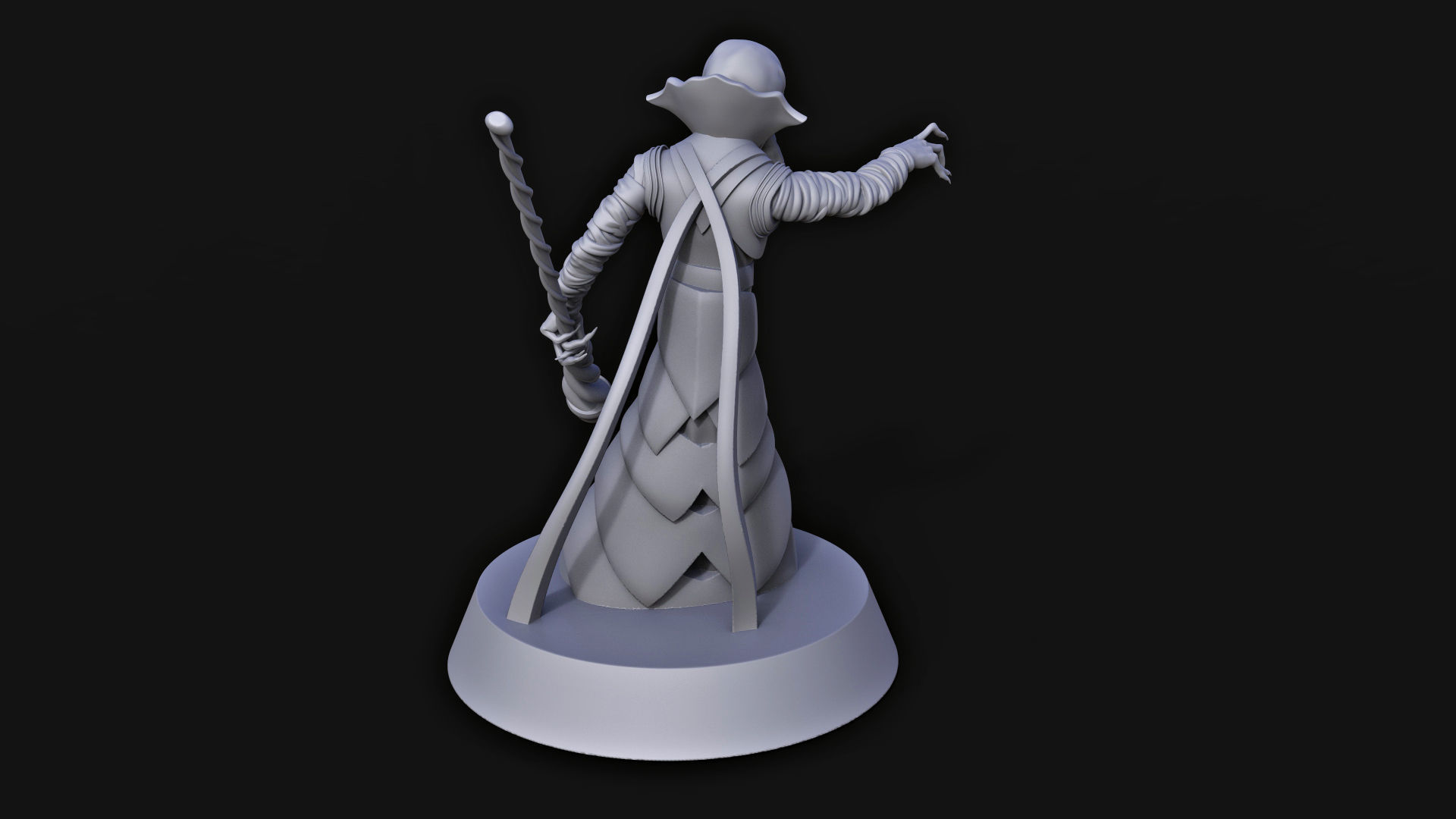 Mind Flayer Dungeons and Dragons Miniature 3D print model_3