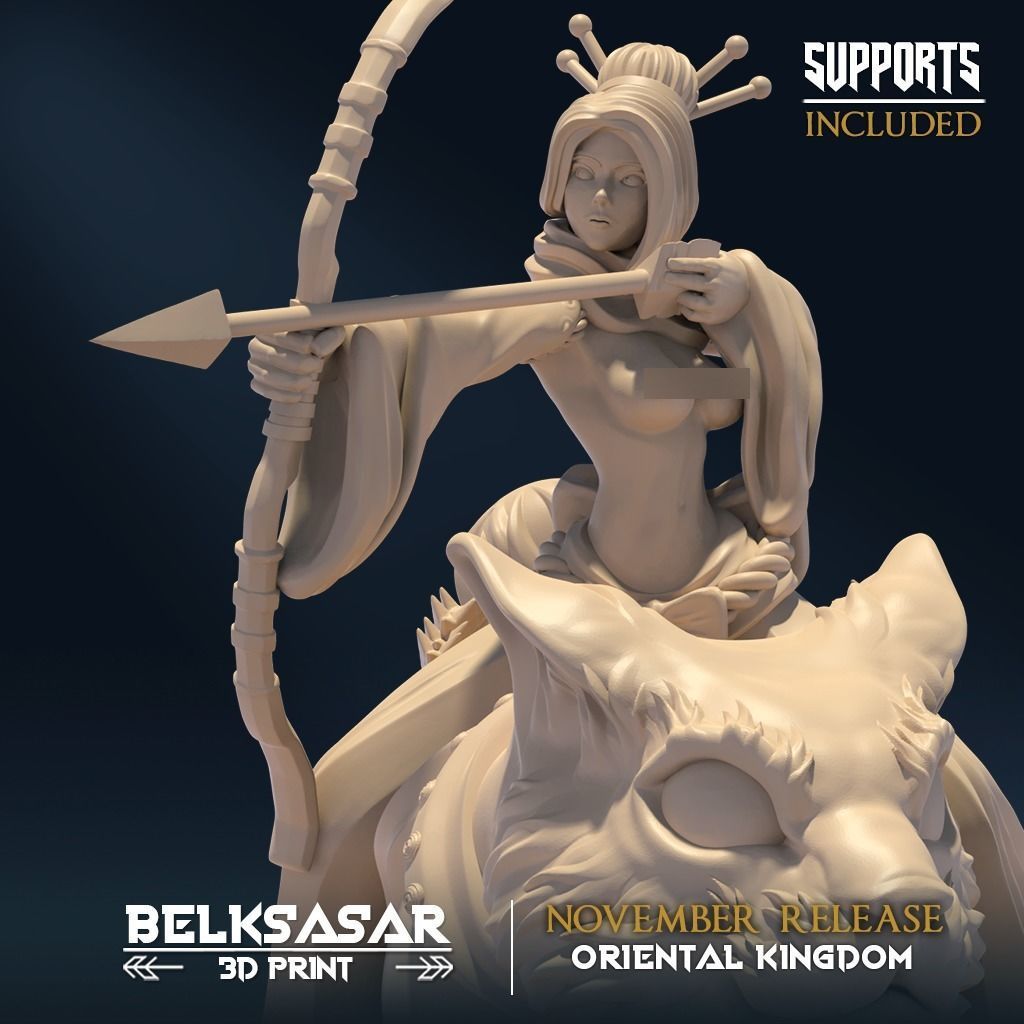 Catrider Moonshine Huntress C Topless and Normal 3D print model_3