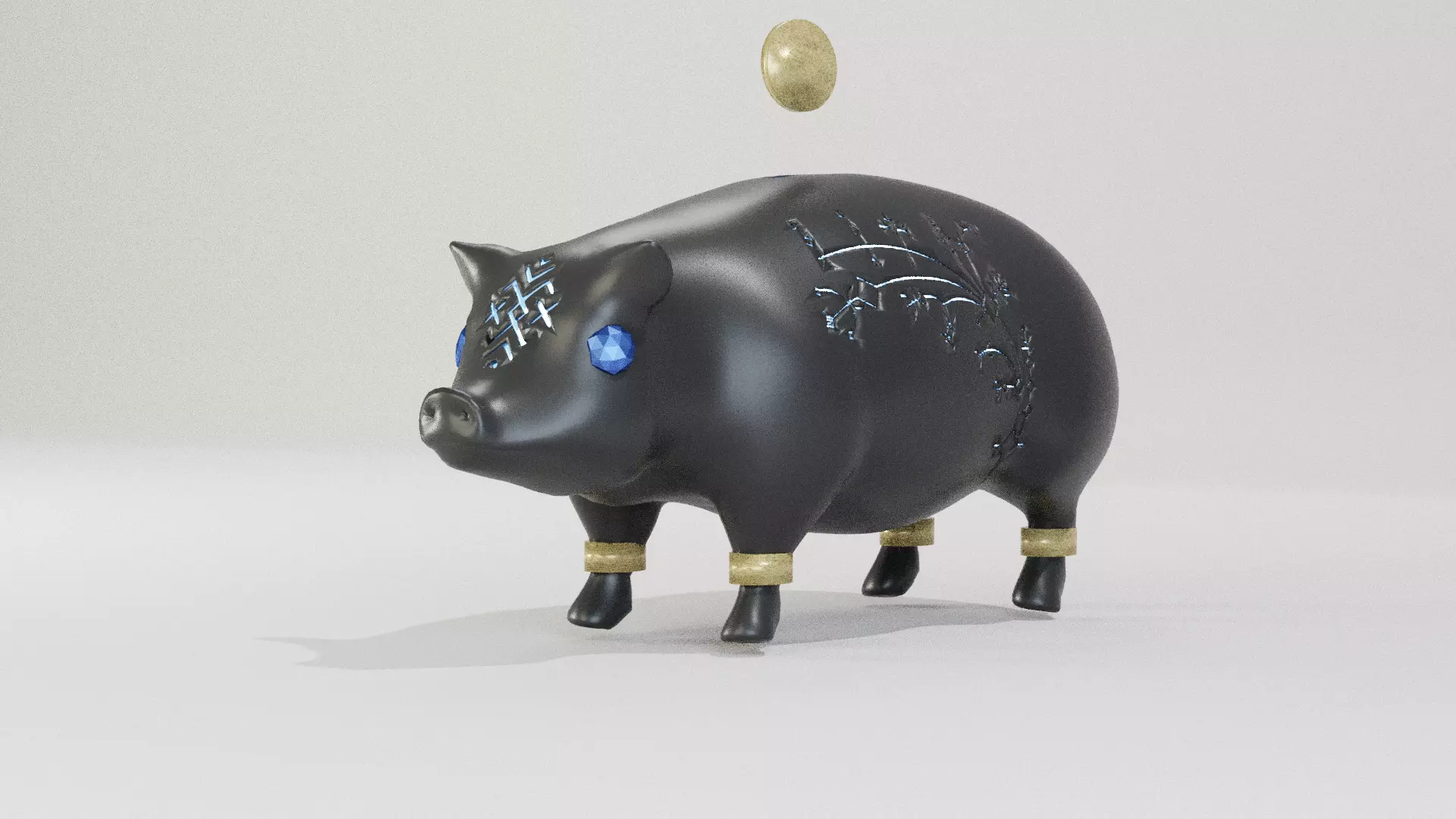 PIG OF WAR BANK 3D model_0