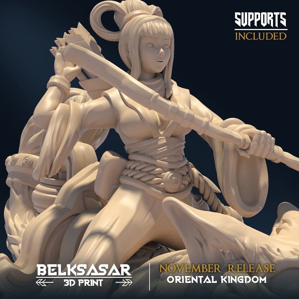 Catrider Moonshine Huntress Set x 3 3D print model_4