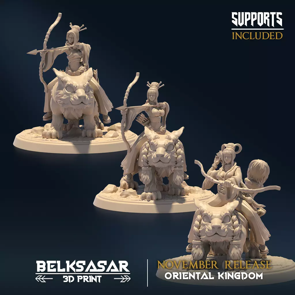 Catrider Moonshine Huntress Set x 3 3D print model_0