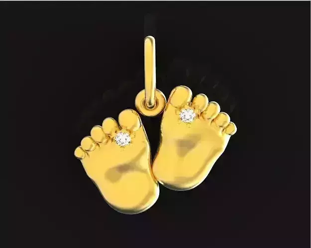 pendant  baby foot baby-heels for moms pregnant women 803 3D print model