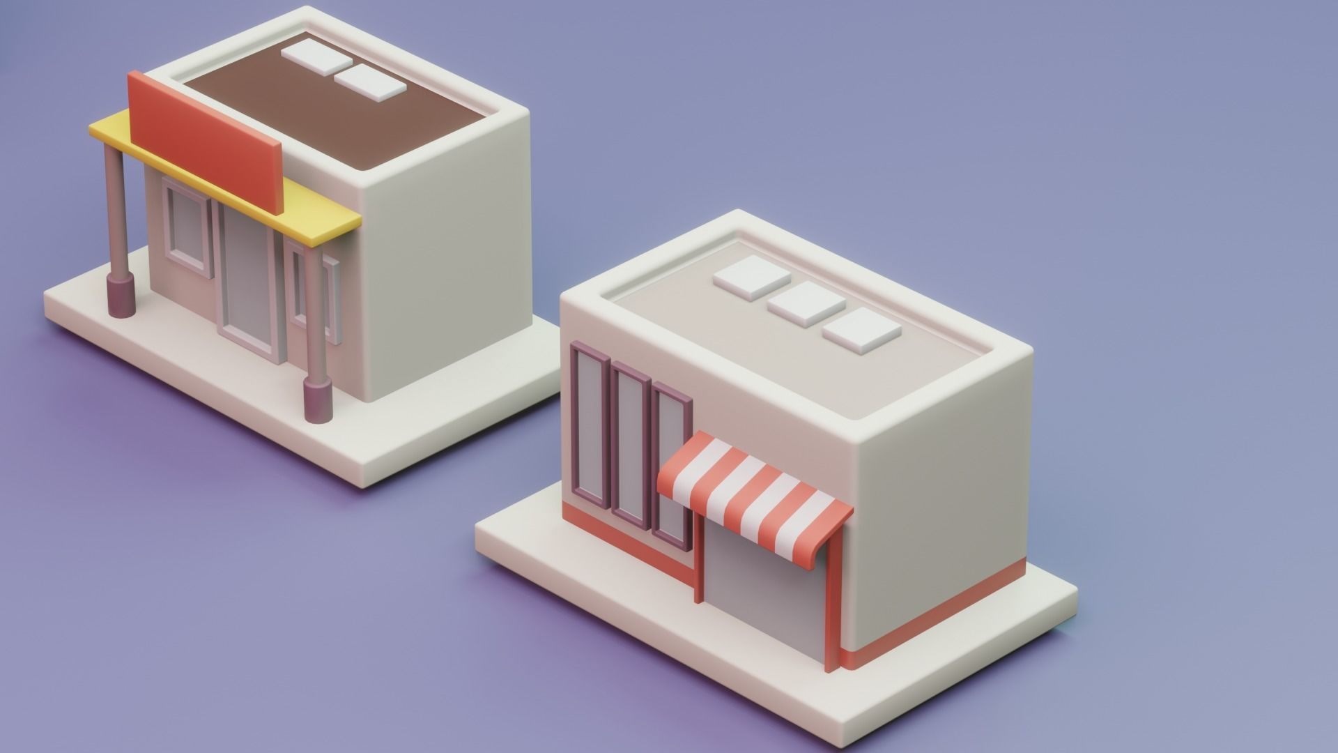 Isometric City Life PACK 3D model_9