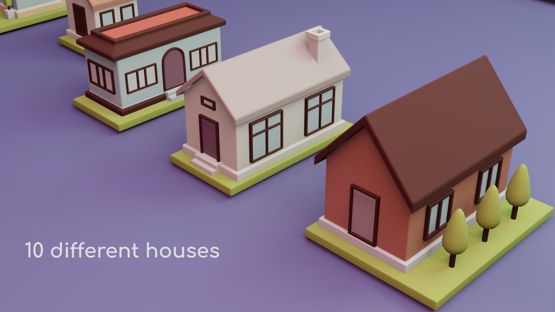 Isometric City Life PACK 3D model_4