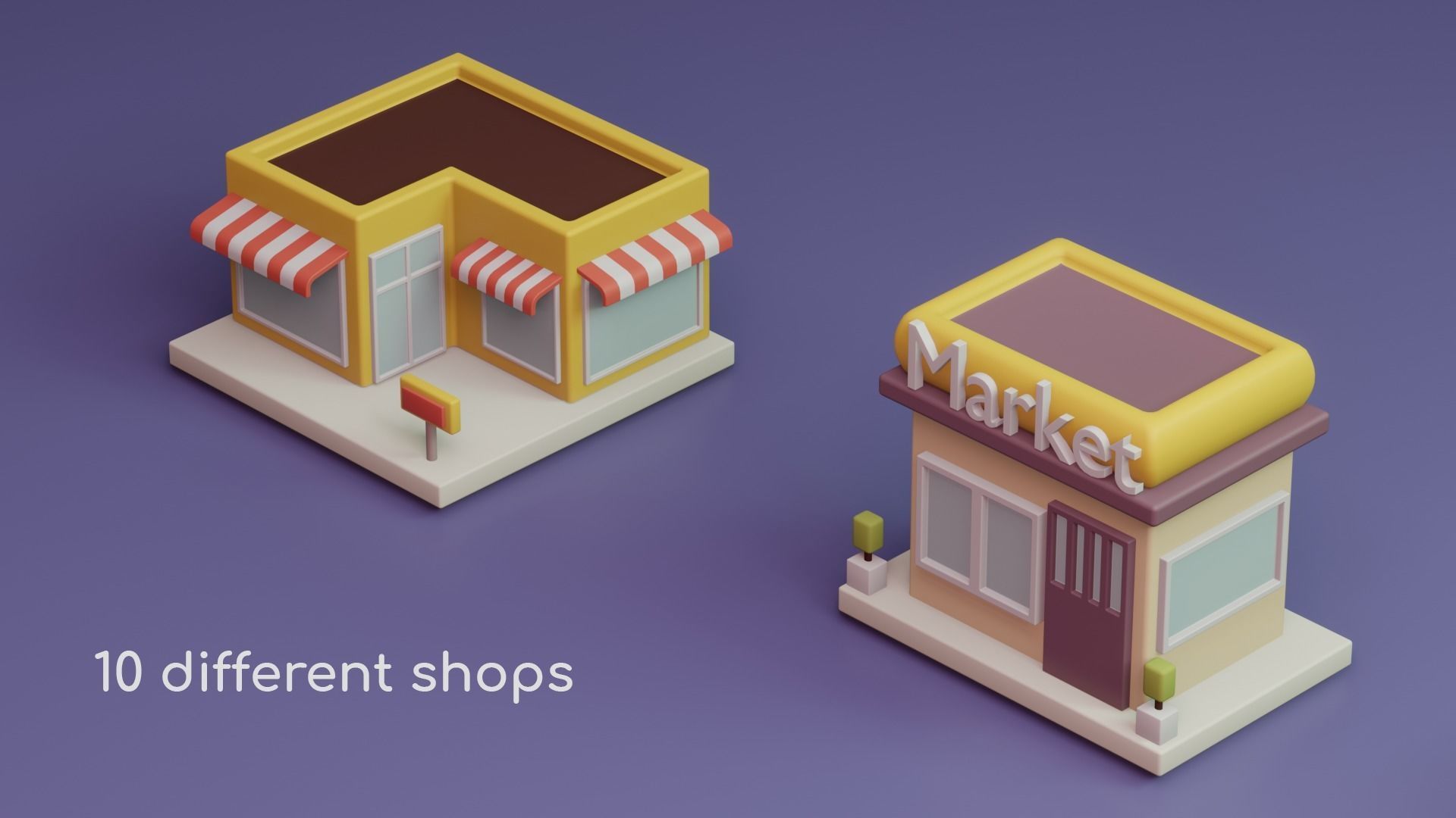 Isometric City Life PACK 3D model_7