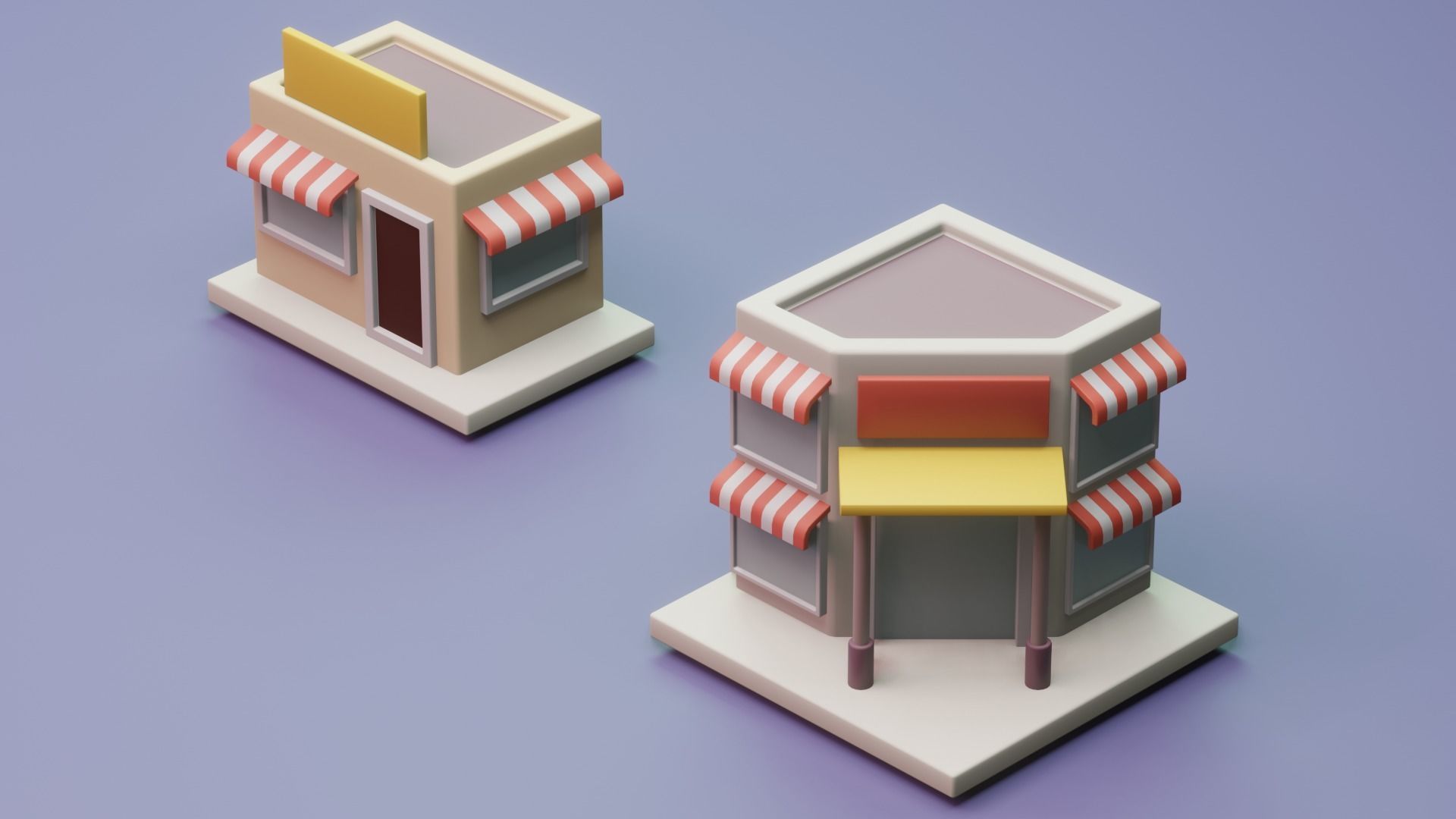 Isometric City Life PACK 3D model_10
