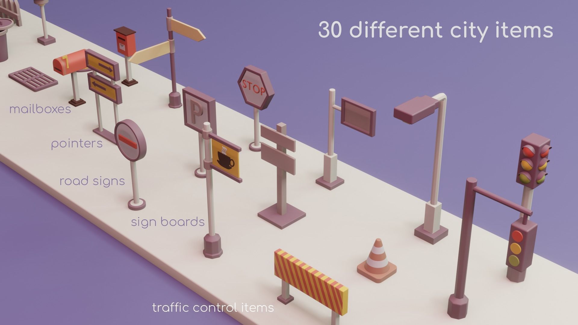 Isometric City Life PACK 3D model_14