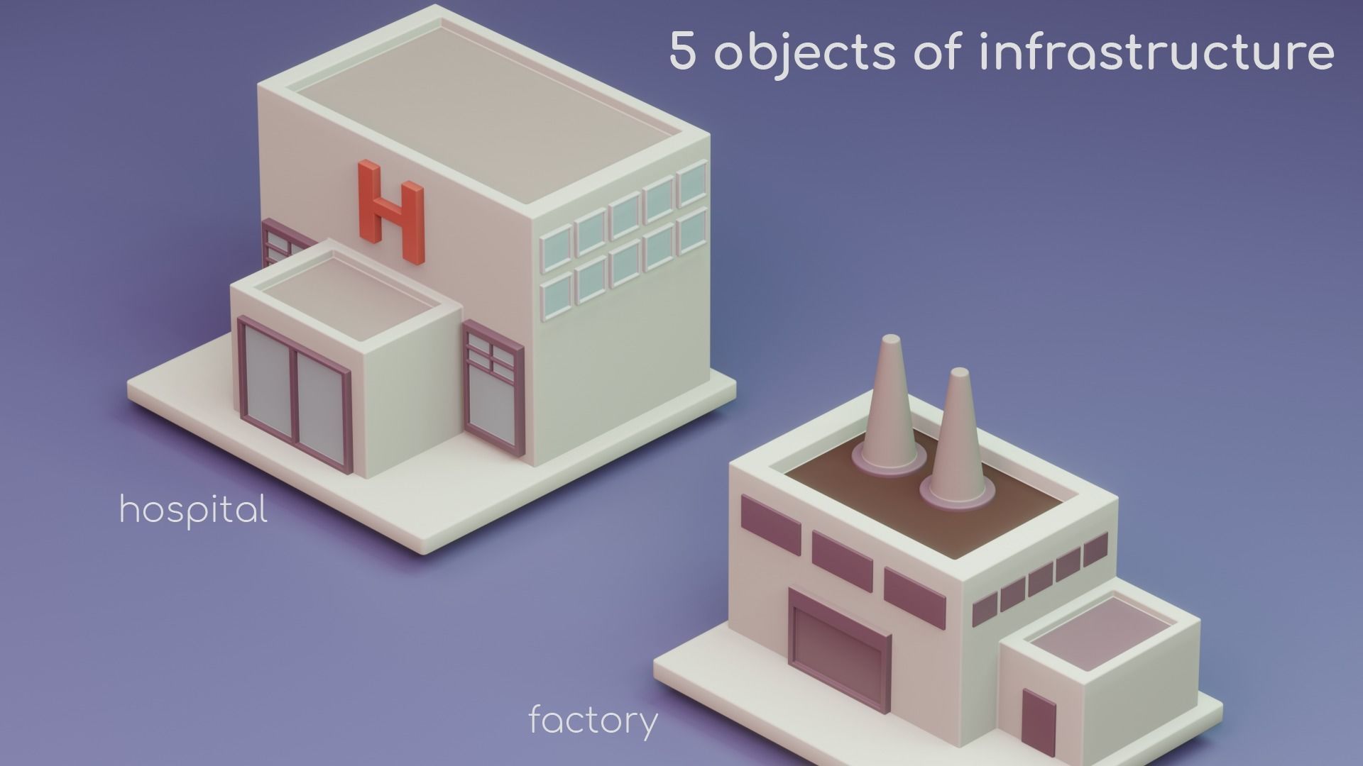 Isometric City Life PACK 3D model_12