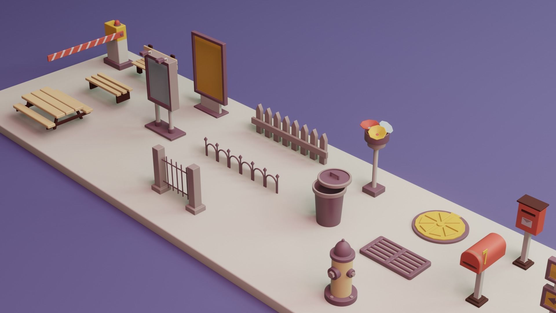Isometric City Life PACK 3D model_15