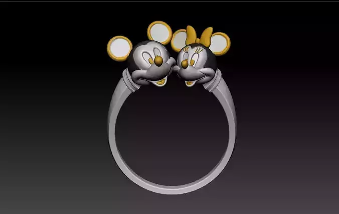 mickey minnie ring
