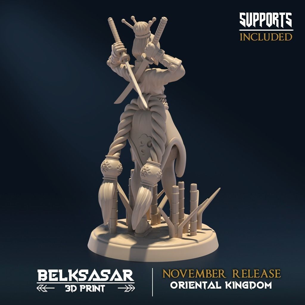 Moonshine Ninja B Nude 3D print model_2