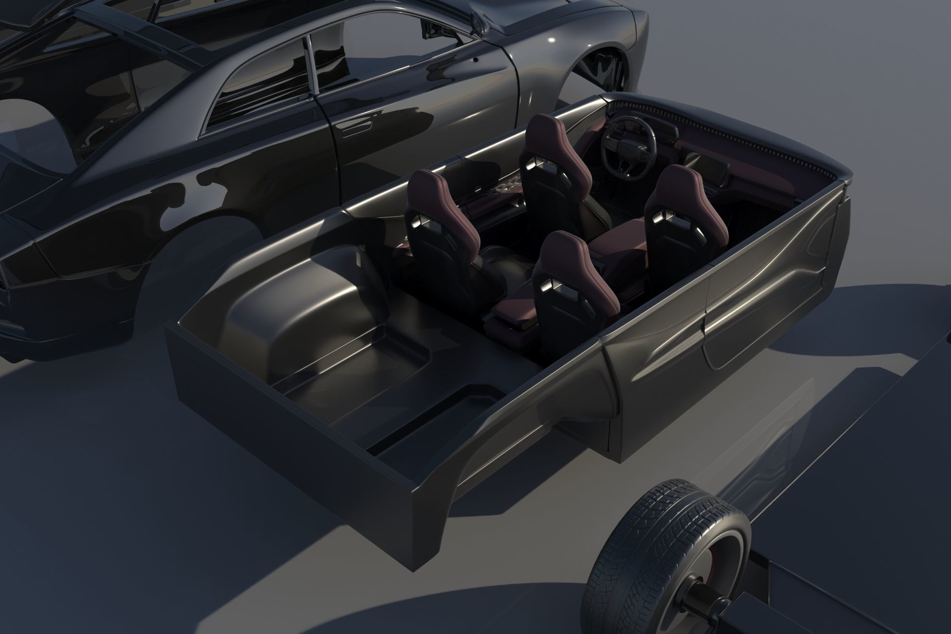 Dodge Charger EV  3D print model_29