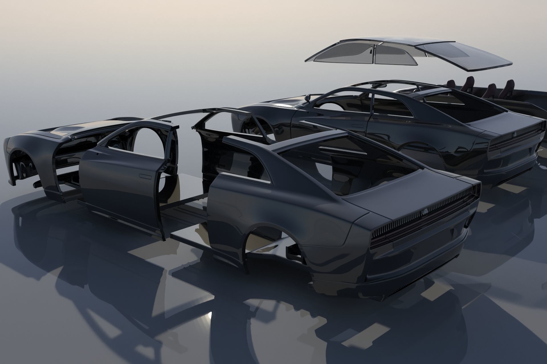 Dodge Charger EV  3D print model_26