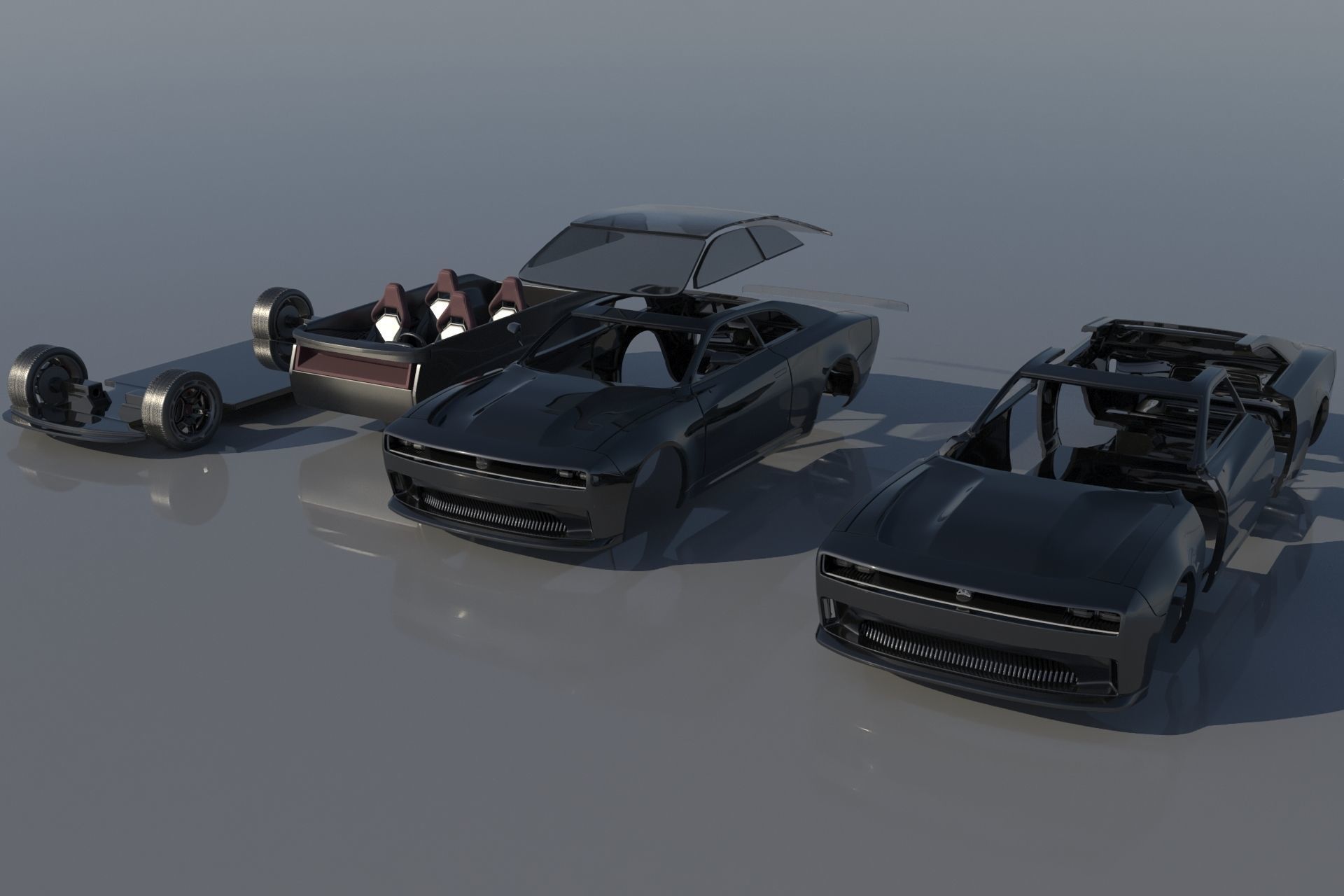 Dodge Charger EV  3D print model_24
