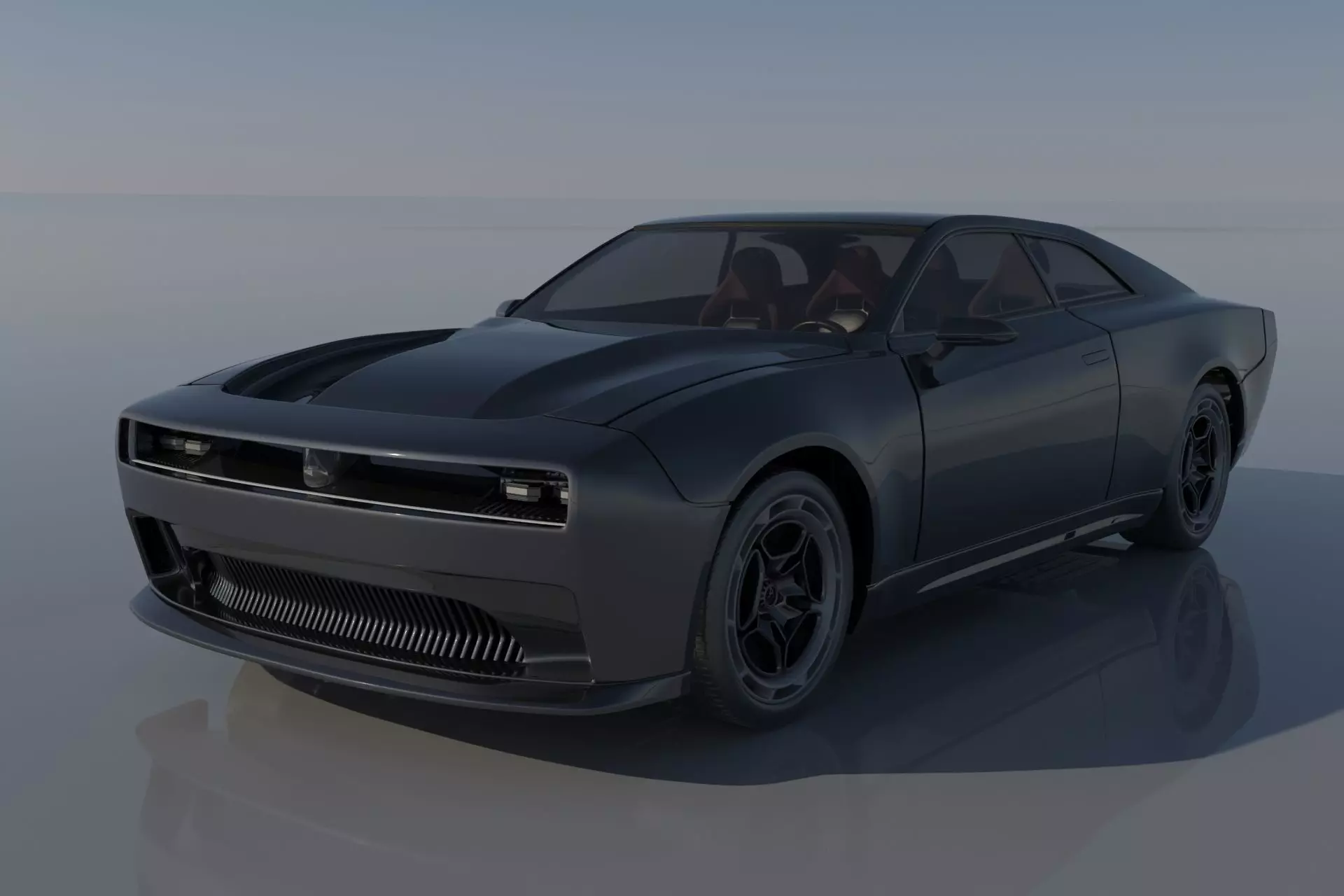 Dodge Charger EV  3D print model_0