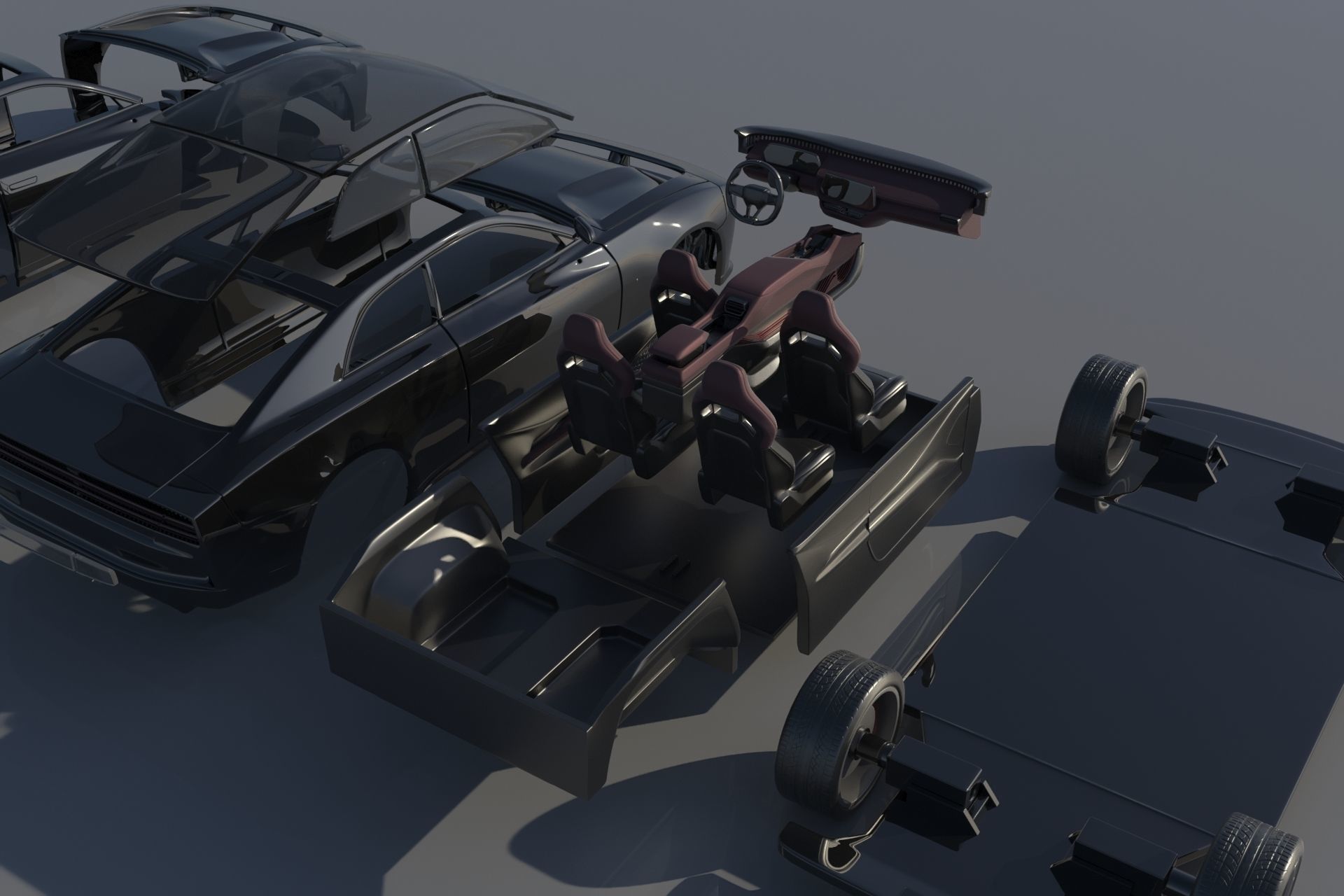 Dodge Charger EV  3D print model_30