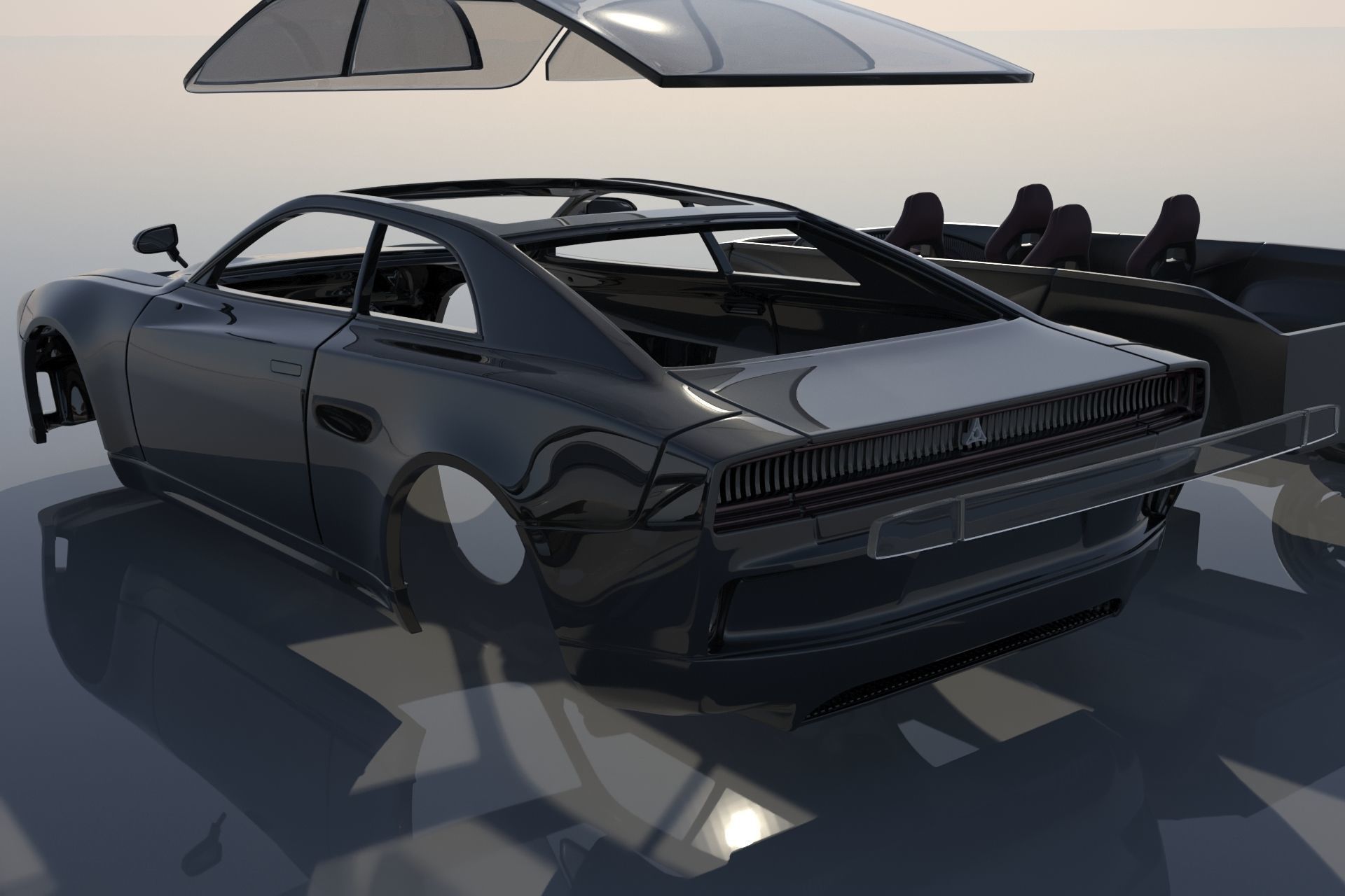 Dodge Charger EV  3D print model_27