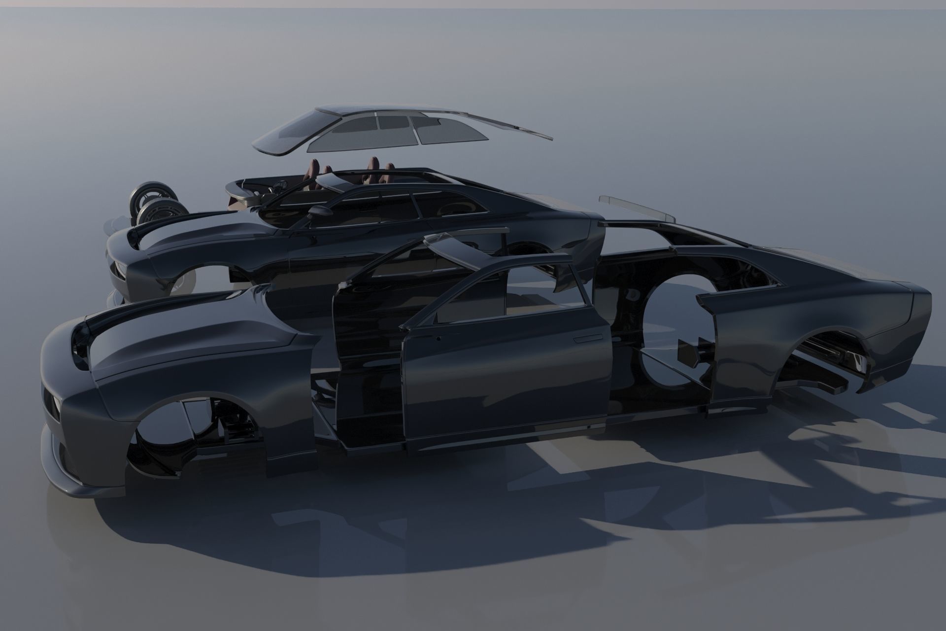 Dodge Charger EV  3D print model_25