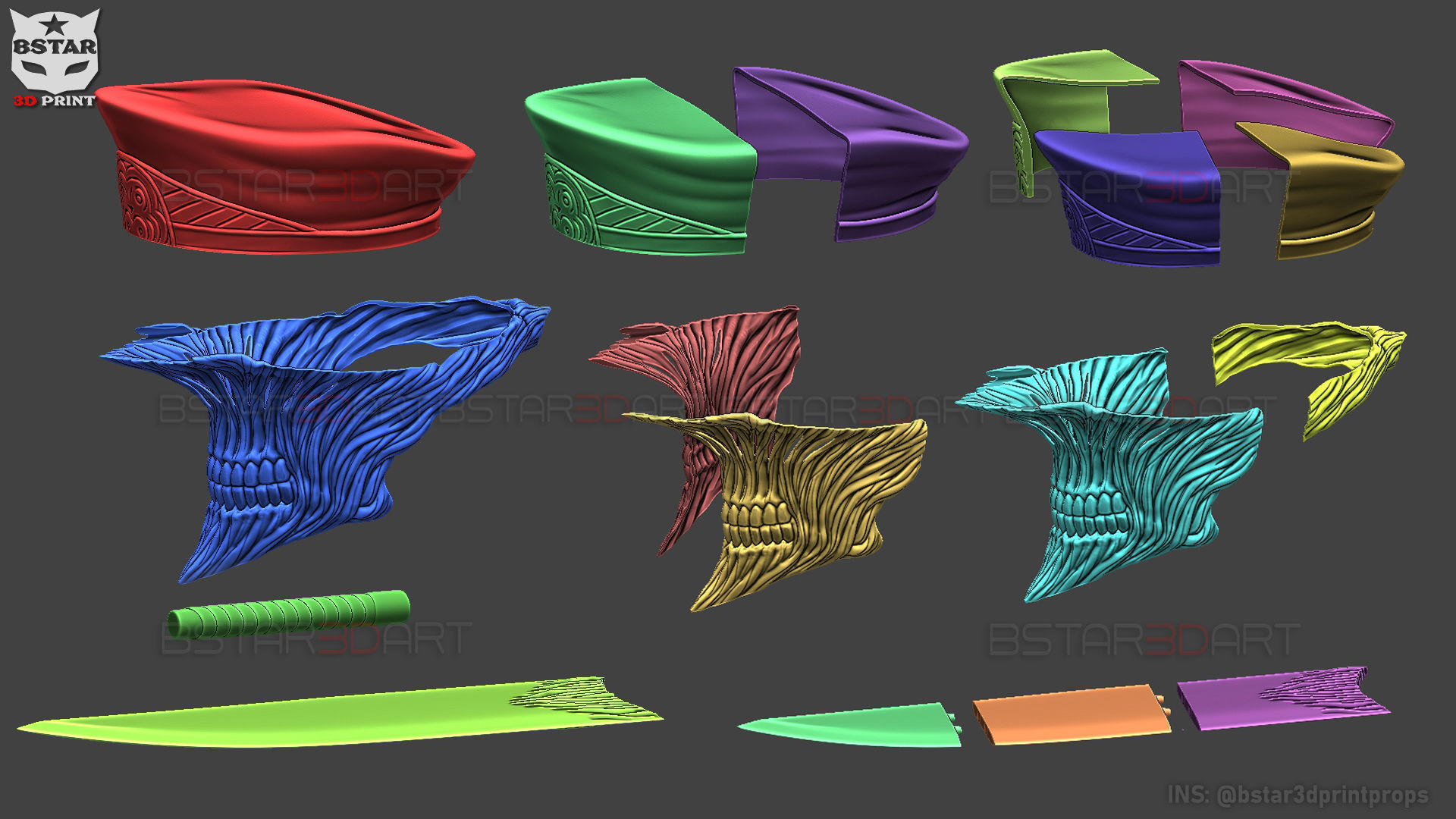 Katana Man Helmet - Chainsawman Cosplay 3D print model_22