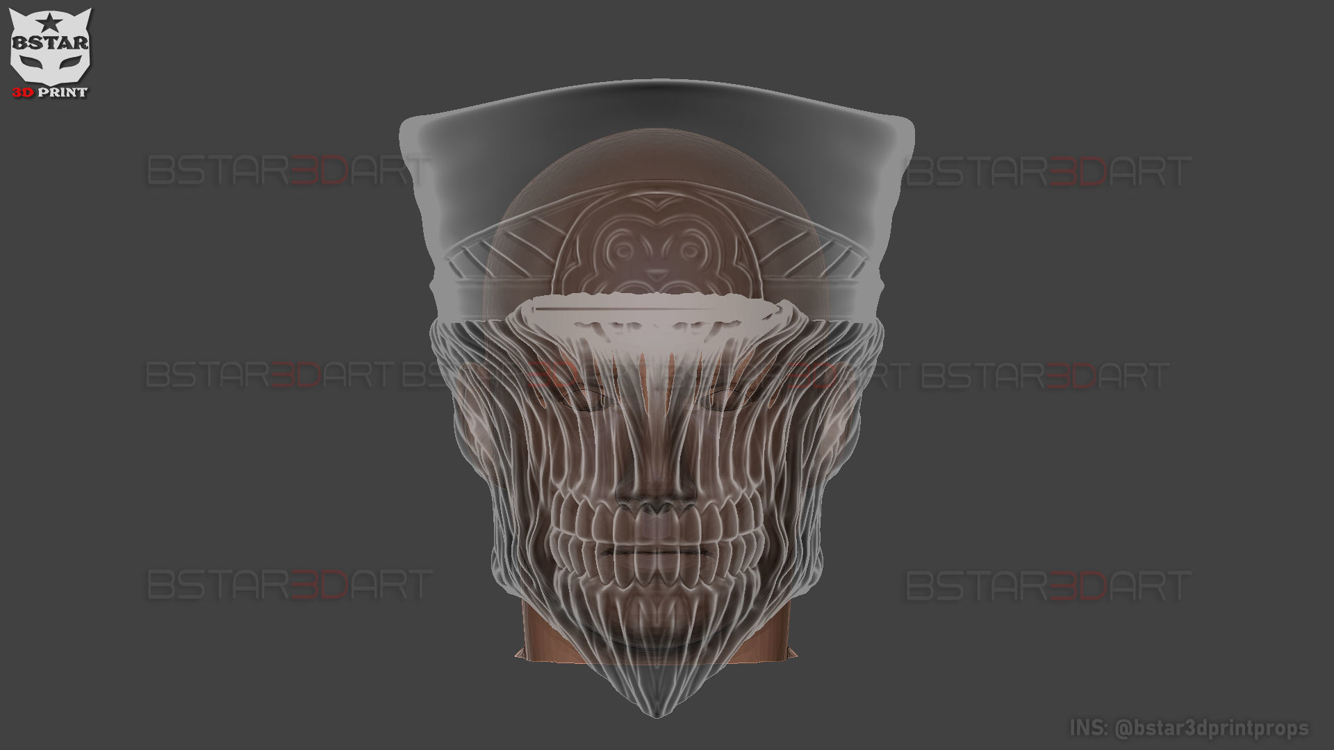 Katana Man Helmet - Chainsawman Cosplay 3D print model_19