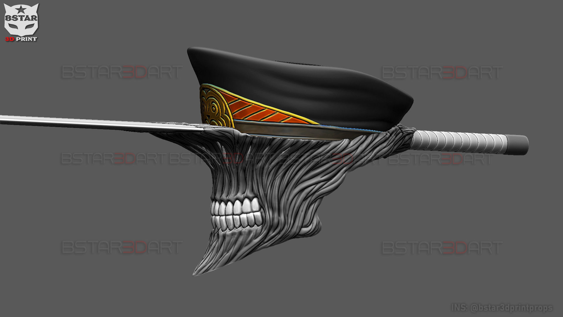 Katana Man Helmet - Chainsawman Cosplay 3D print model_8