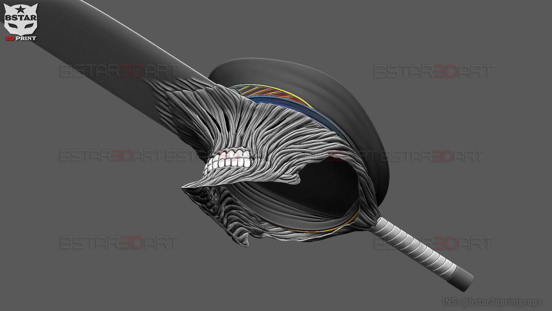 Katana Man Helmet - Chainsawman Cosplay 3D print model_13