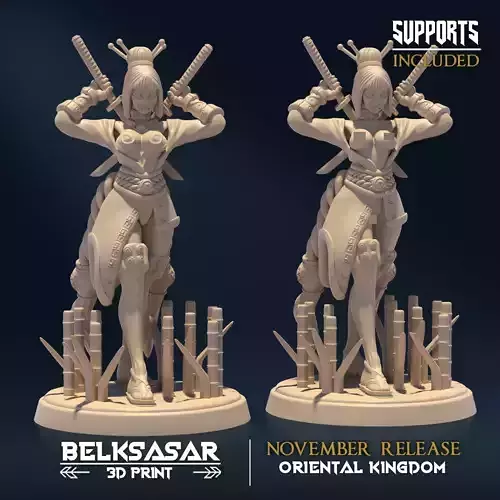 Moonshine Ninja B Nude and Normal